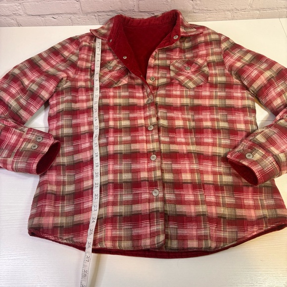 GUIDE SERIES Reversable Red/Red Plaid Button Up Jacket - Medium - Picture 6 of 6